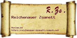 Reichenauer Zsanett névjegykártya